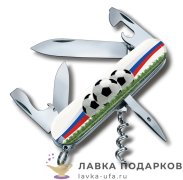 Victorinox / Нож перочинный «Спартанец» 09 см. 12 функций, сталь + пластик белый 1.3603 SOCCER II 
