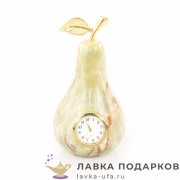 УК / Часы настольные из камня «Груша» 15 х 08 х 08 см. оникс 1813 