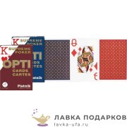 Карты игральные Piatnik «Опти Покер» 55 л. (атлас) рубашка МИКС 1419  