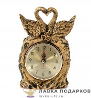 П / Фигурка с часами «Сова-магистр» 31х10.5х8.5 см полистоун бронза 713221 