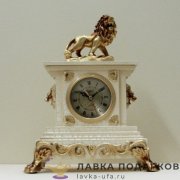 La Minor / Скульптурные часы «Лев» 32 х 24 х 13 см. цвет слоновая кость 739FS 