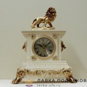 La Minor / Скульптурные часы «Лев» 32 х 24 х 13 см. цвет слоновая кость 739FS 