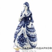 Гжель / Статуэтка «Екатерина» (м) 21 х 10 х 11 см. авт. Селиверстова Г.И. 