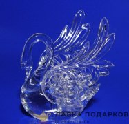 Акрил / Фигурка - подсвечник «Лебедь» 14см, А_7623 