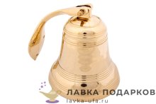 ЛГ / Рында латунная «Корабельная» д.18 см 26х21 см полиш Кл-3303.7.1 