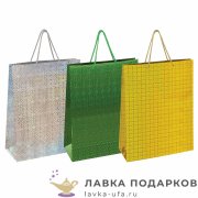 УП / Пакет подарочный «Голография» вертикальный большой 33х13х45 см 606610 