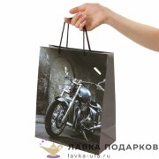 УП / Пакет подарочный «Мотоцикл» 26х13х32см бумага шнурок средний 606589 