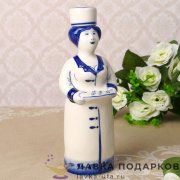 Гжель / Штоф «Медсестра» 250 мл.  337.7084 
