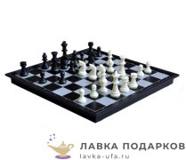 Шахматы магнитные «Походные», доска складная 24 х 12 х 04 см. черно-белые фигуры 9526 