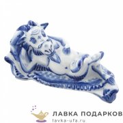 Гжель / Фигурка года «Бездельник» 08 х 16 х 06 см 