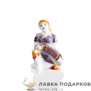 БФ / Статуэтка «Гармонист» Башкирский фарфор 8см сувенир фигурка подарочная 