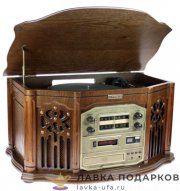 Ретро - проигрыватель "Радиола" 56*36*30см AM-FM, винил (3 скорости), CD, Аудио-плеер. 98808 