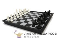 Шахматы магнитные «Походные», доска складная 18 х 09 х 04 см. цв. черно-белые 9527 