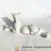 Delicate / Фигурка «Багира лежит» 16 см, цвет белый   ДВ_501 