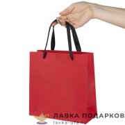 УП / Пакет подарочный «Полотно Бизнес» 20х8x20см бумага ассорти горизонтальный малый 608253 