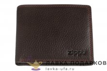 Zippo / Портмоне мужское 10 х 09 см. кожа, цвет коричневый 2006028  