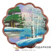 Камень / Панно с каменной крошкой 24 х 24 см. рис. «Зима» 9510 