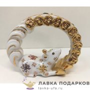 Delicate / Фигурка «Мышка с цветами» 09 х 08 см. 045.88 