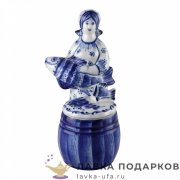 Гжель / Шкатулка «Рыбачка» 23 х 10 х 06 см 220 848 013 200 