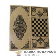 Нарды и шашки в одном наборе «Персия тонированные» 30 х 60 см. цвет дуб 