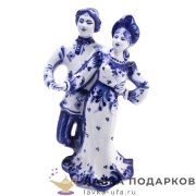 Гжель / Статуэтка «Захаровская кадриль» 22см  