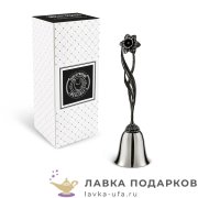 КМ / Колокольчик «Цветы - Нарцисс» 08 х 04 х 04 см. никель с чернением 