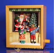 Скульптура «Медведь с тележкой» 31 х 11 х 11 см. БРОНЗА К_122 .2 