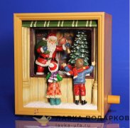 Скульптура «Медведь с тележкой» 31 х 11 х 11 см. БРОНЗА К_122 .2 
