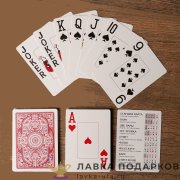 Карты игральные «Poker Sharks» 54 л. (атлас) Джамбо индекс, рубашка красная 372.2767 