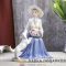 HP-Ф / Статуэтка «Дама с собачкой», подарок женщине, фарфор, 22 см, арт. НР095