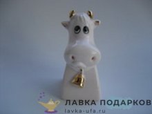 HB-Ф / Подставка для очков «Бычок», фарфор, высота 12 см. B-1456 