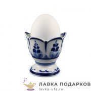 Гжель / Подставка для яйца 06 х 06 х 06 см. авт.Еремина Л.Г. 