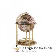 Глобус-бар напольный D = 40 см. H = 93 см, цвет белый-белый 40001_WW01 