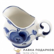 Гжель / Молочник «Одуванчик» 11 х 08 х 09 см v-110 мл. авт. Федотов А.Н. 