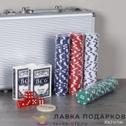 НИ / Набор для покера «200 фишек с номиналом» и карты в кейсе  