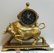 La Minor / Скульптурные часы «Телец» 39 х 31 х 16 см. цвет бронза, стразы 8086-T (6) 