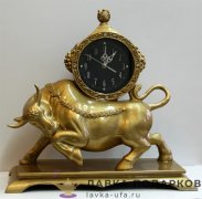 La Minor / Скульптурные часы «Телец» 39 х 31 х 16 см. цвет бронза, стразы 8086-T (6) 