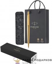 РП / Ручка шариковая Parker «Jotter Core Gold GT» золотая кнопочная синяя 2122754/GP 