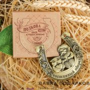 Подкова с домовым «Счастливый оберег», 06 х 06 см. 380.0155 