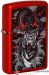 Zippo / Зажигалка бензиновая  Zippo 48933 «Дракон - тигр» цв. красный металлик