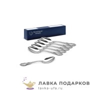 КМ / Ложка чайная «Роза» 14 см. посеребренная с чернением (6 шт) 