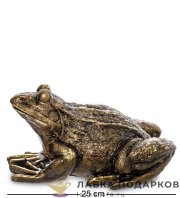 Скульптура «Жаба сидит» 25 х 15 см. БРОНЗА F_025_2 