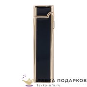 КП / Зажигалка газовая S.Quire 80х22 мм красный — кремниевая металл FL086-Red 
