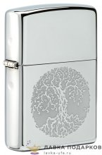 Zippo / Зажигалка 49720 «Древо» 56 х 36 х 12 мм. хром глянцевый 