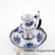 Гжель / Подсвечник на блюдце 220 307 011 700 