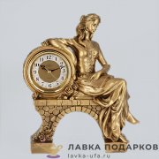 La Minor / Скульптурные часы «Гимназистка» 28 х 24 х 10 см. цвет бронза 532  