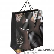ПК / Пакет подарочный Сказка «Бизнесмен», картон, мужская атрибутика, 26х13х32 см (М) 608245 