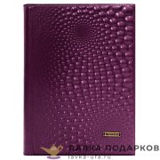 Макей / Ежедневник недатированный А5, обложка кожа «Bubbles» цв. фуксия 008_08_50_5 