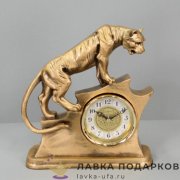 La Minor / Скульптурные часы «Львица» 23 х 22 х 06 см. бронза 5305  