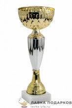 ПР / Кубок для награждения «Меркурий» 21 х 08 см. на подставке мрамор 043-210-80 